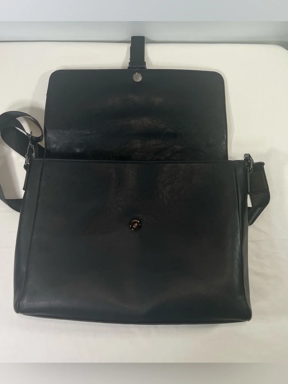 ALDO Black Messenger Bag Men Adjustable Crossbody Strap